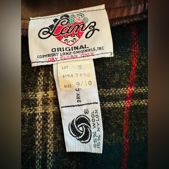 Super Preppy 70’s Vintage Plaid Wool Lanz Wrap Dress - Perfect Condition - Picture 4 of 12